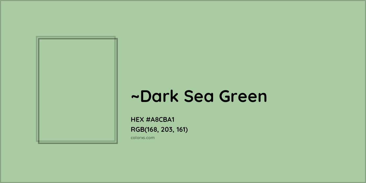 HEX #A8CBA1 Color Name, Color Code, Palettes, Similar Paints, Images