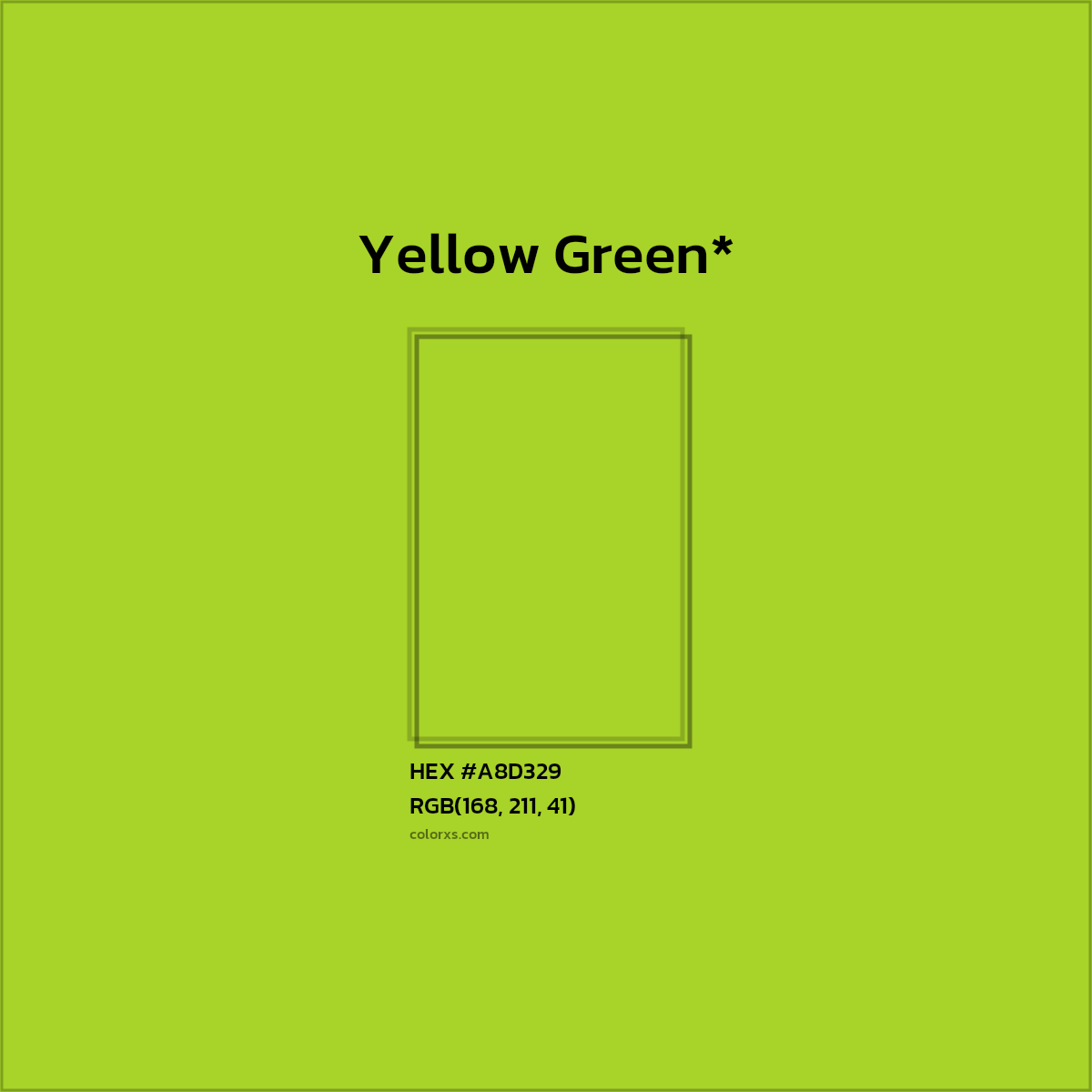 HEX #A8D329 Color Name, Color Code, Palettes, Similar Paints, Images