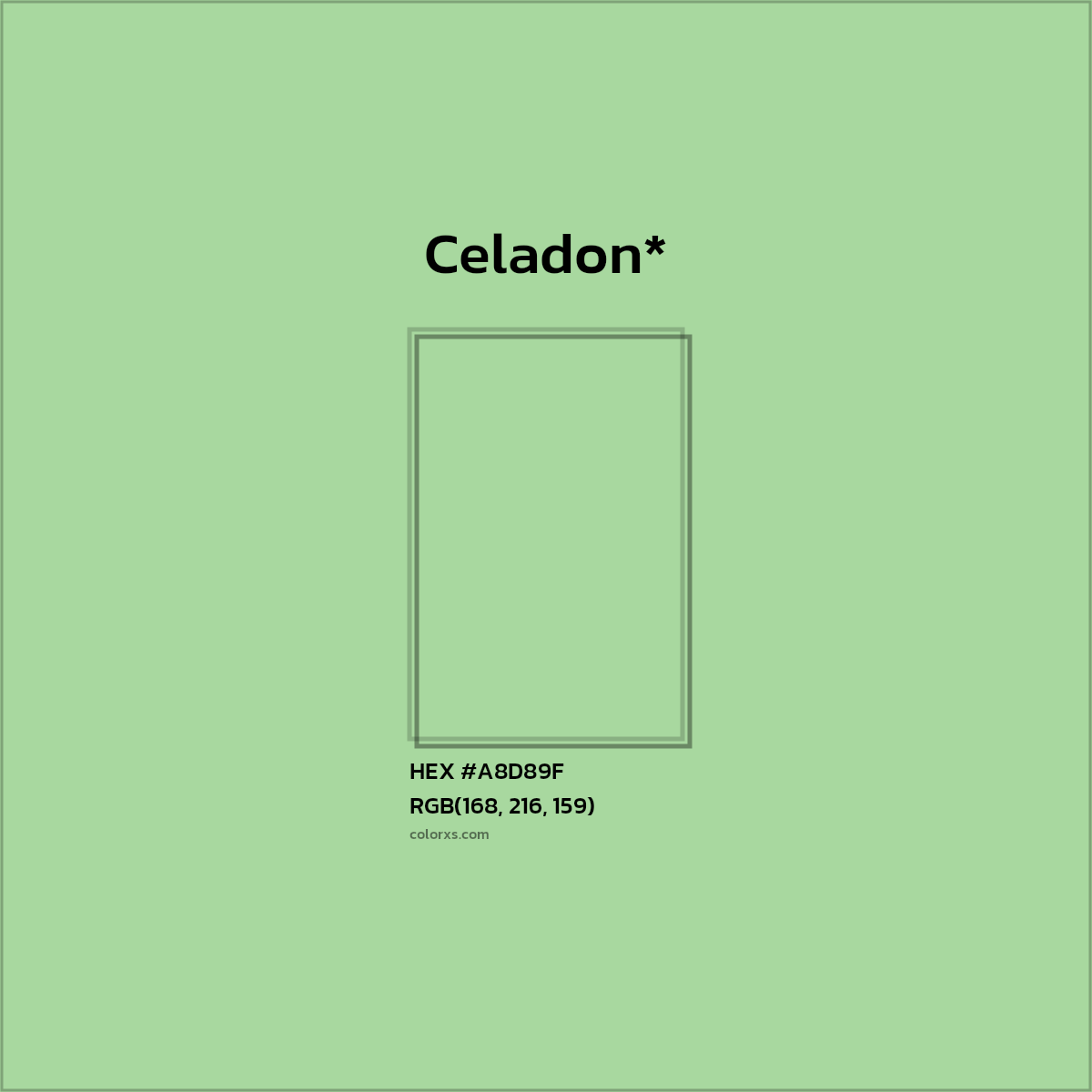 HEX #A8D89F Color Name, Color Code, Palettes, Similar Paints, Images