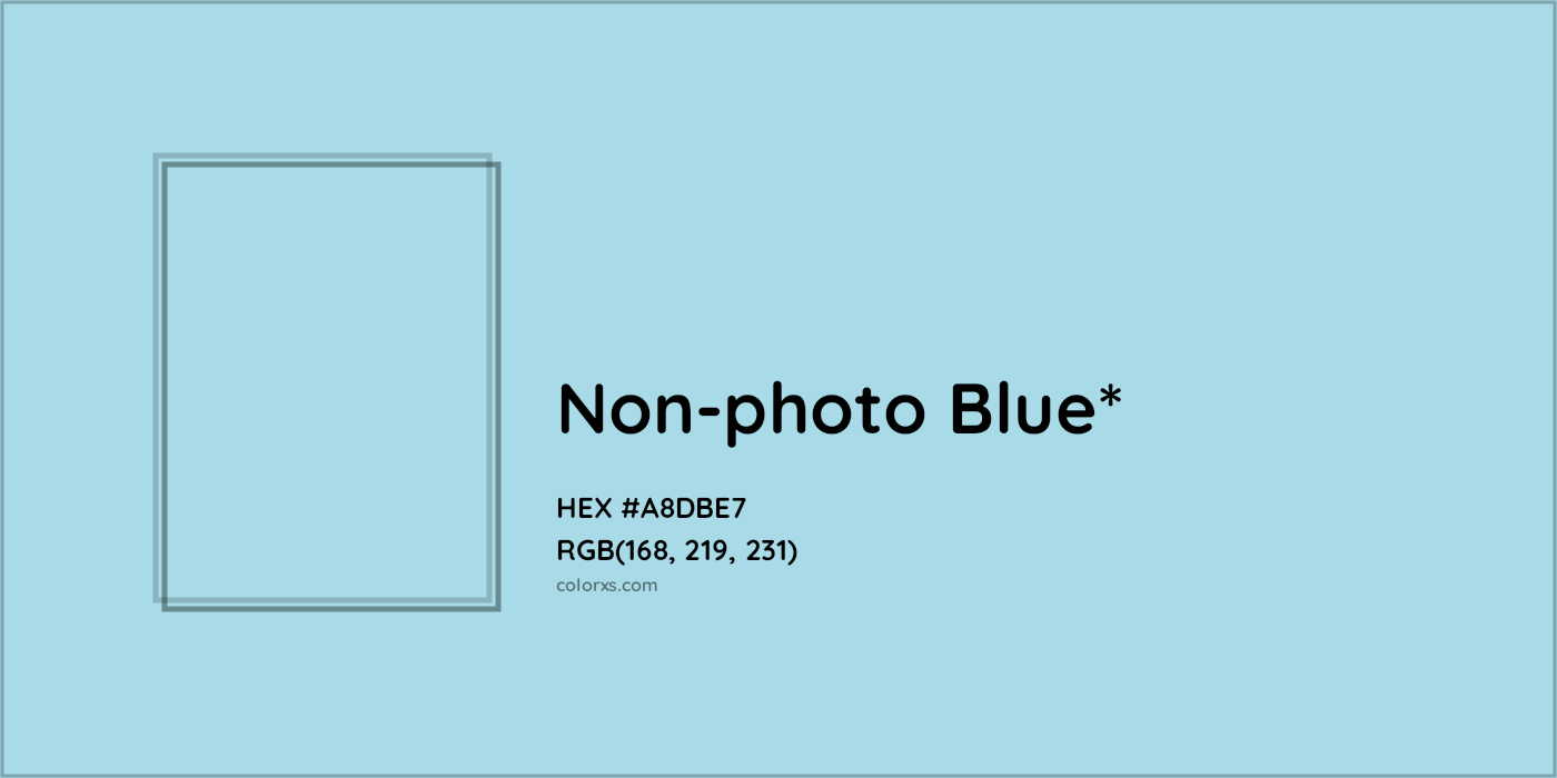HEX #A8DBE7 Color Name, Color Code, Palettes, Similar Paints, Images
