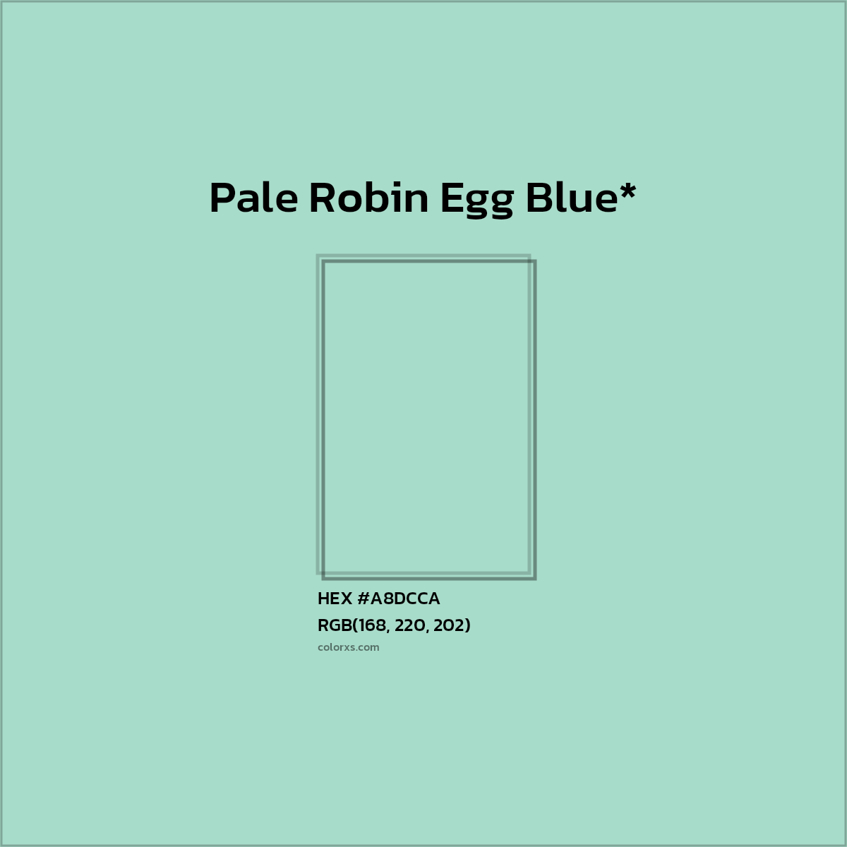 HEX #A8DCCA Color Name, Color Code, Palettes, Similar Paints, Images
