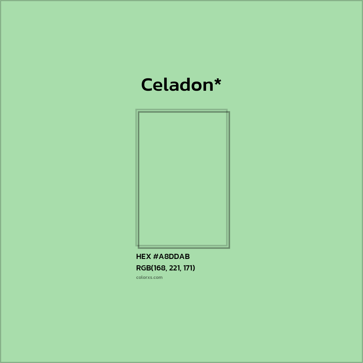 HEX #A8DDAB Color Name, Color Code, Palettes, Similar Paints, Images