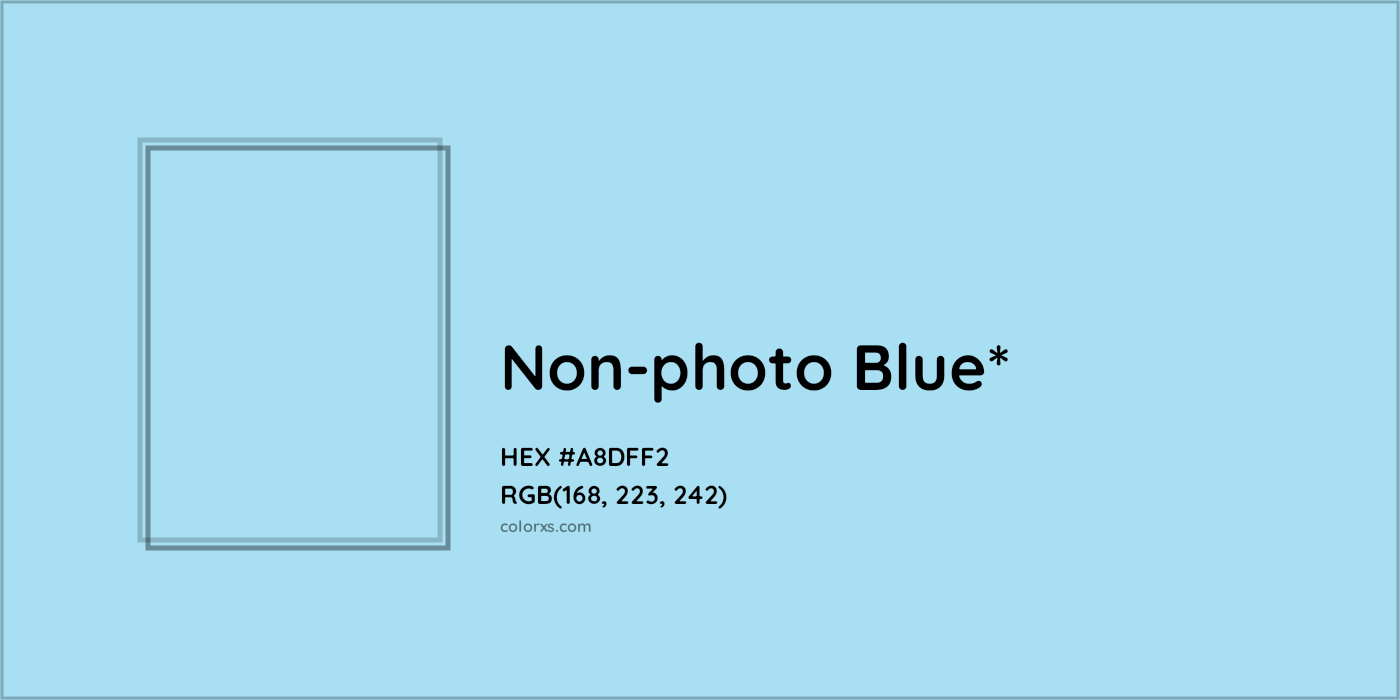 HEX #A8DFF2 Color Name, Color Code, Palettes, Similar Paints, Images