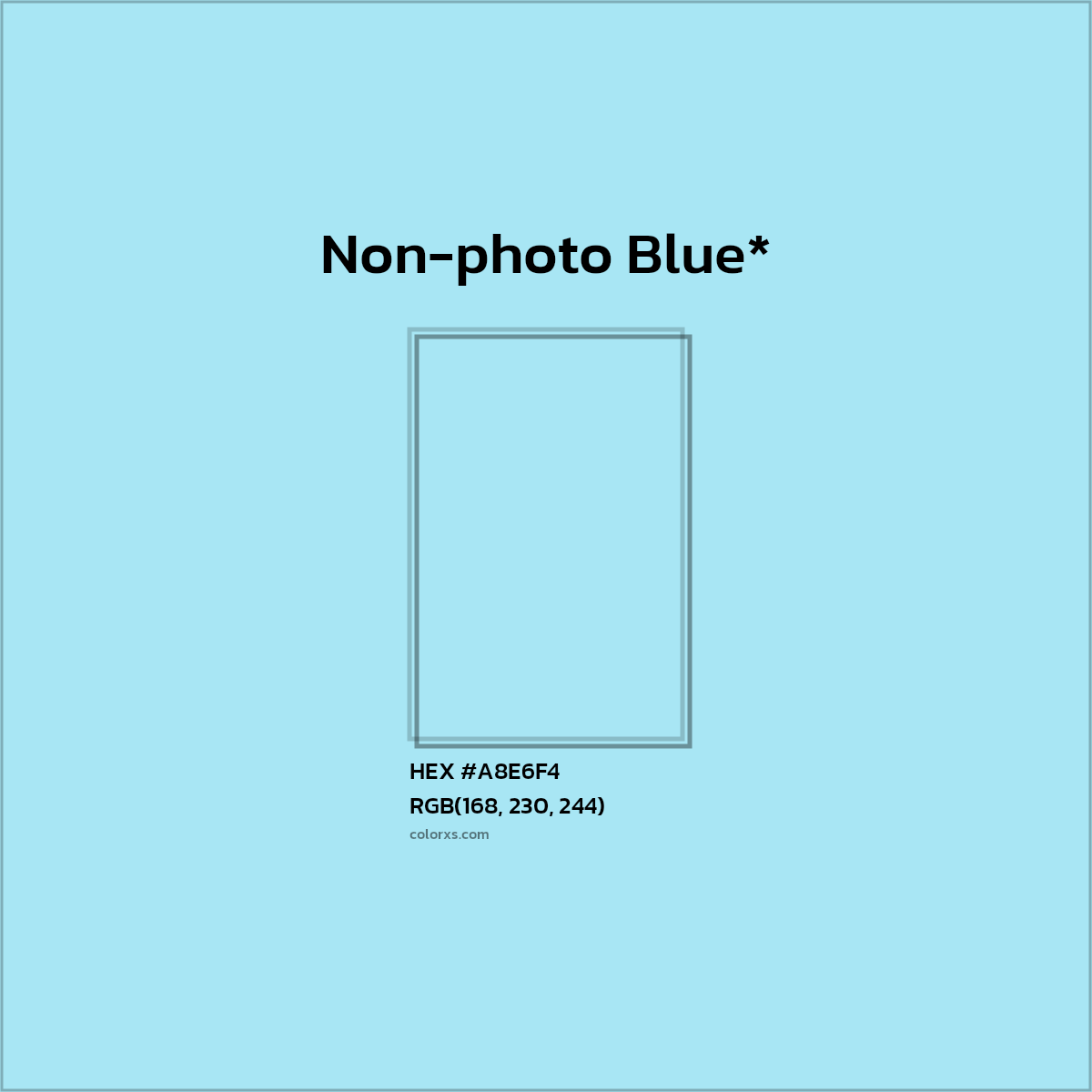 HEX #A8E6F4 Color Name, Color Code, Palettes, Similar Paints, Images