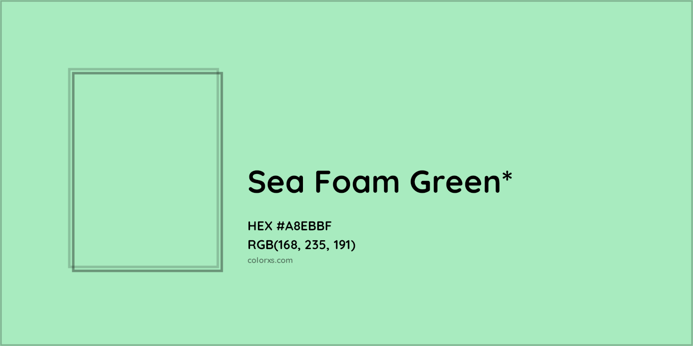 HEX #A8EBBF Color Name, Color Code, Palettes, Similar Paints, Images