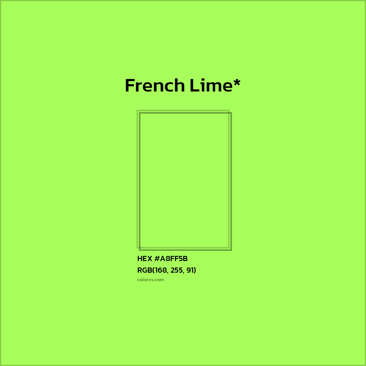 HEX #A8FF5B Color Name, Color Code, Palettes, Similar Paints, Images
