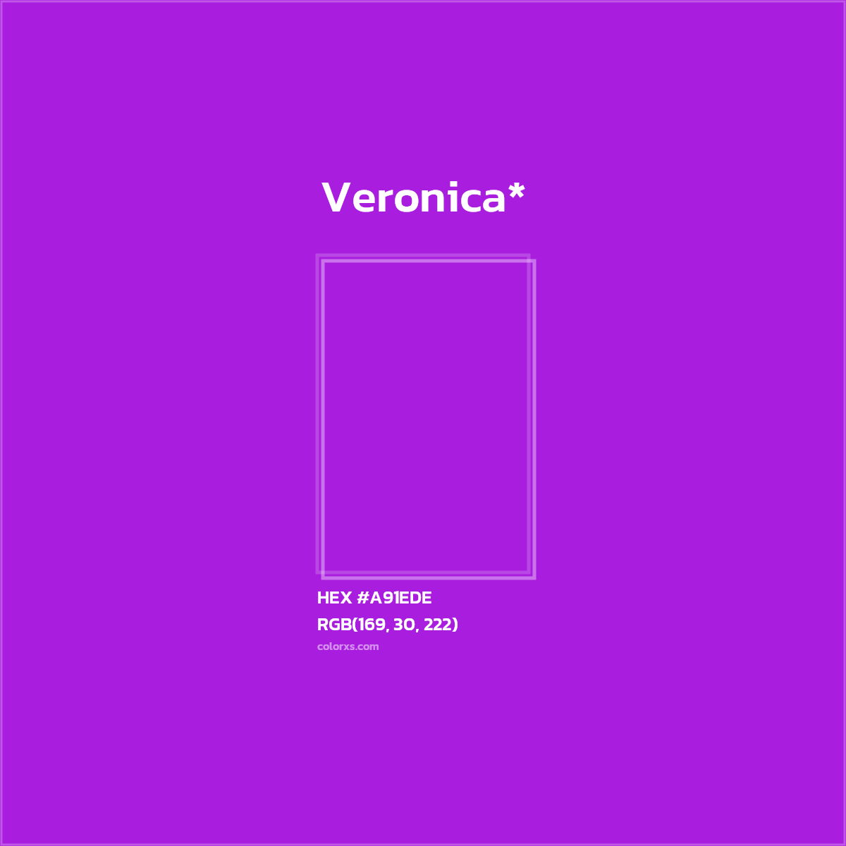 HEX #A91EDE Color Name, Color Code, Palettes, Similar Paints, Images