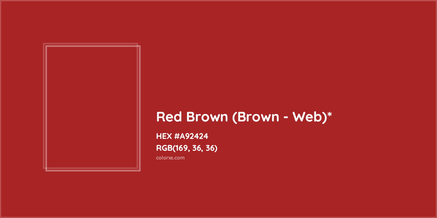 HEX #A92424 Color Name, Color Code, Palettes, Similar Paints, Images