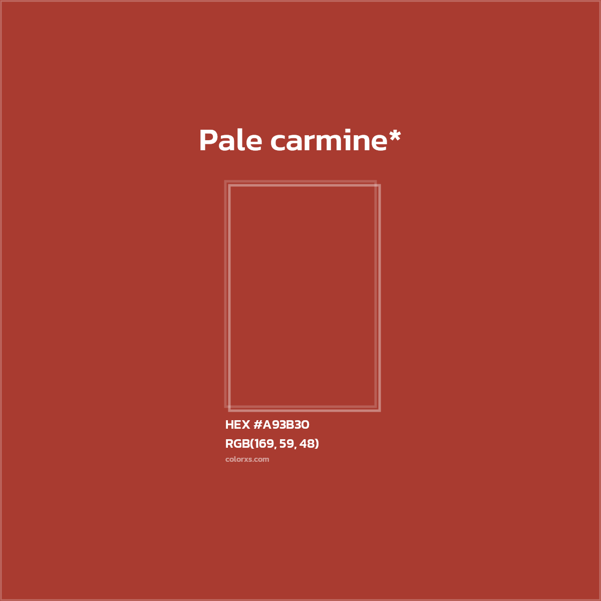 HEX #A93B30 Color Name, Color Code, Palettes, Similar Paints, Images