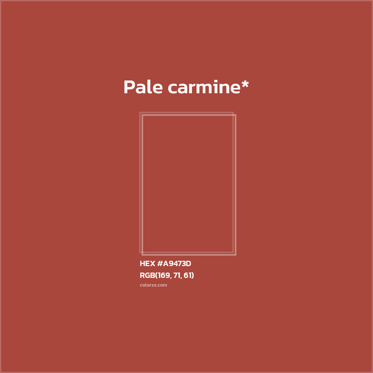 HEX #A9473D Color Name, Color Code, Palettes, Similar Paints, Images