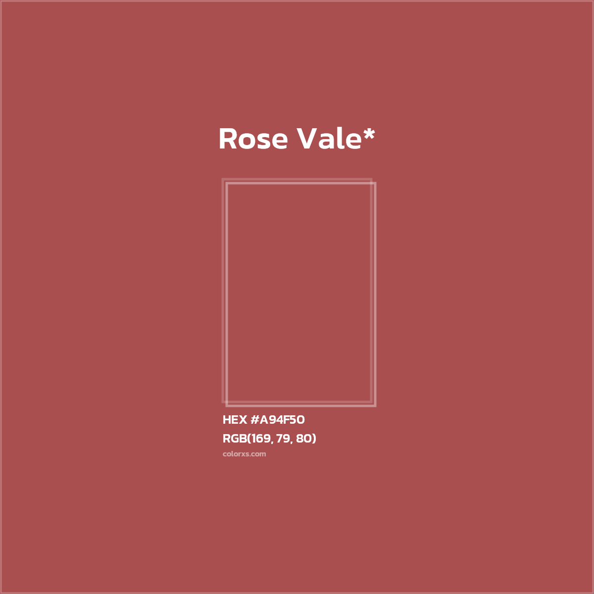 HEX #A94F50 Color Name, Color Code, Palettes, Similar Paints, Images