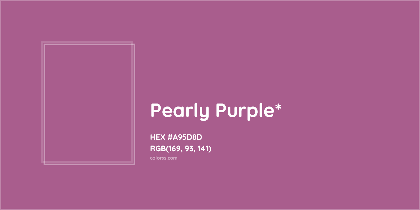 HEX #A95D8D Color Name, Color Code, Palettes, Similar Paints, Images