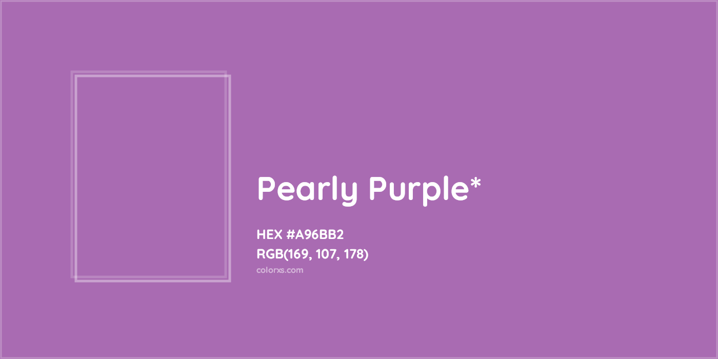 HEX #A96BB2 Color Name, Color Code, Palettes, Similar Paints, Images
