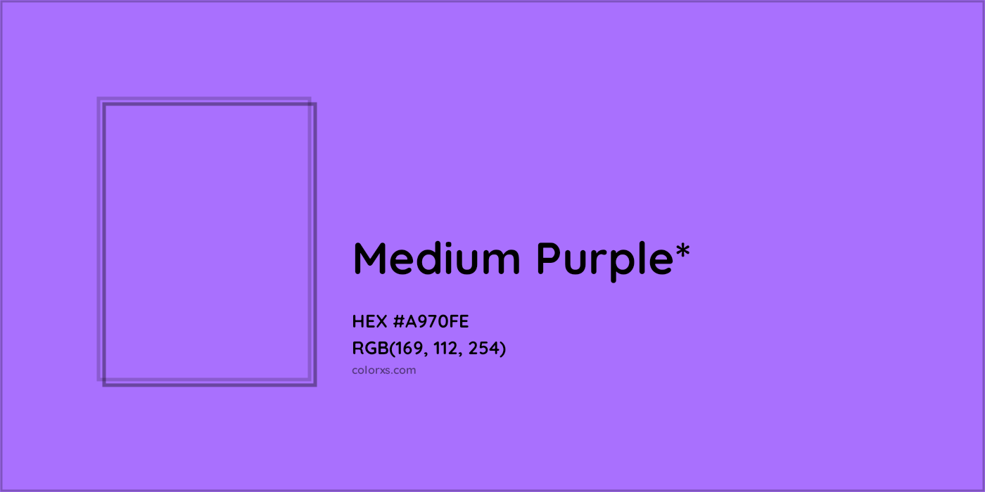 HEX #A970FE Color Name, Color Code, Palettes, Similar Paints, Images