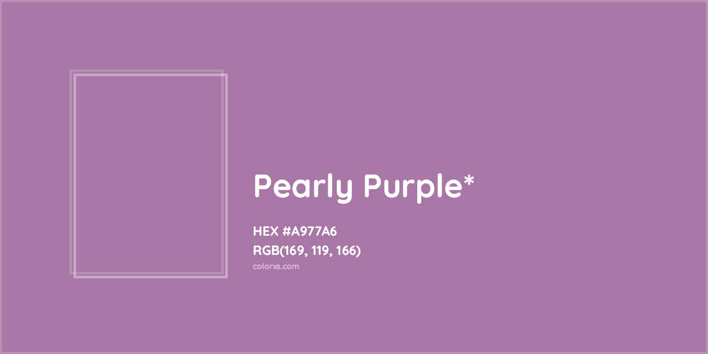 HEX #A977A6 Color Name, Color Code, Palettes, Similar Paints, Images