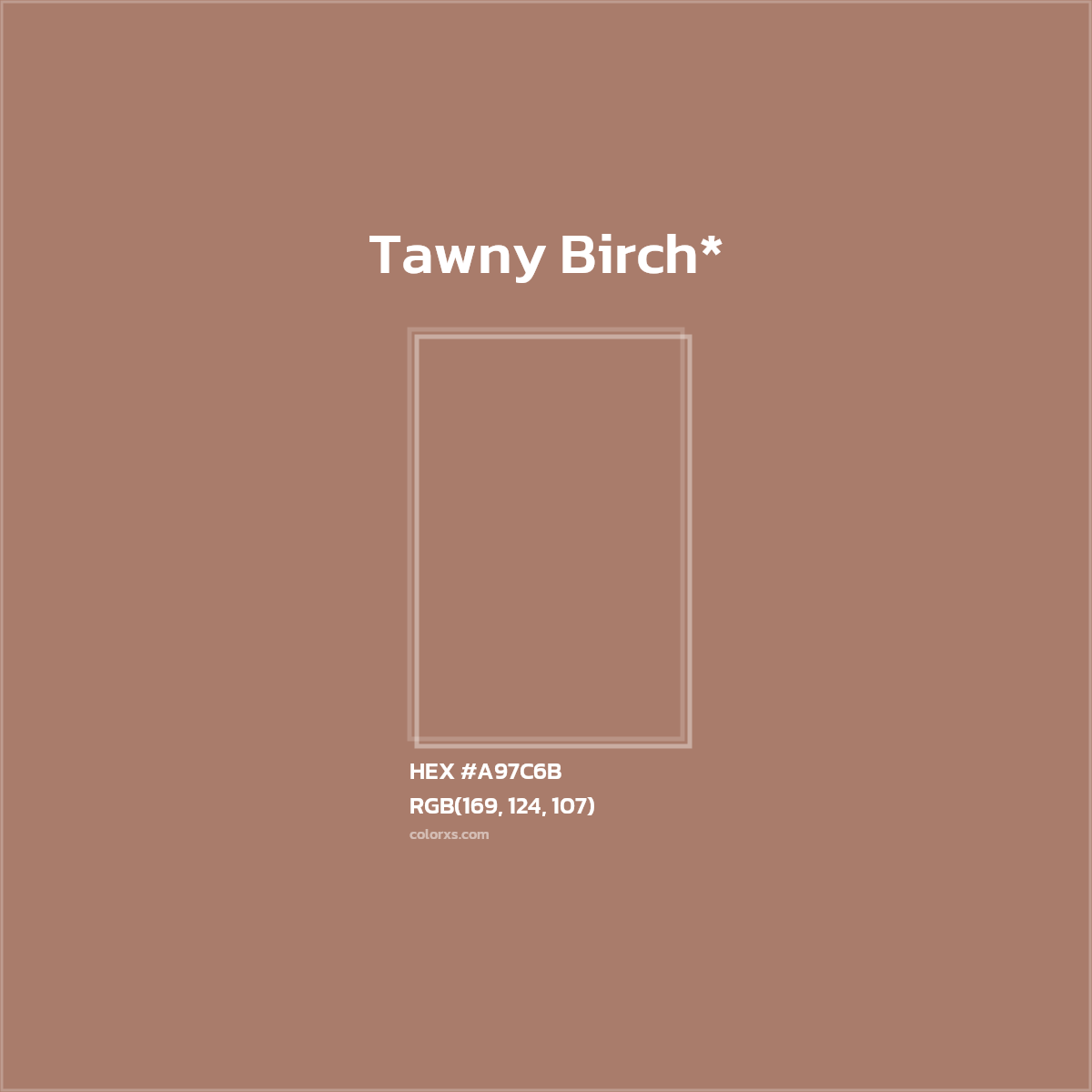 HEX #A97C6B Color Name, Color Code, Palettes, Similar Paints, Images