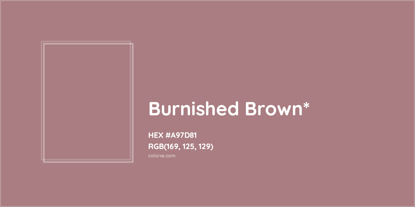 HEX #A97D81 Color Name, Color Code, Palettes, Similar Paints, Images