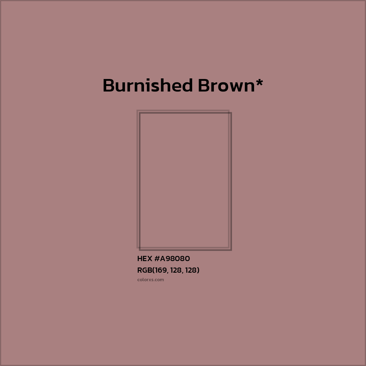 HEX #A98080 Color Name, Color Code, Palettes, Similar Paints, Images