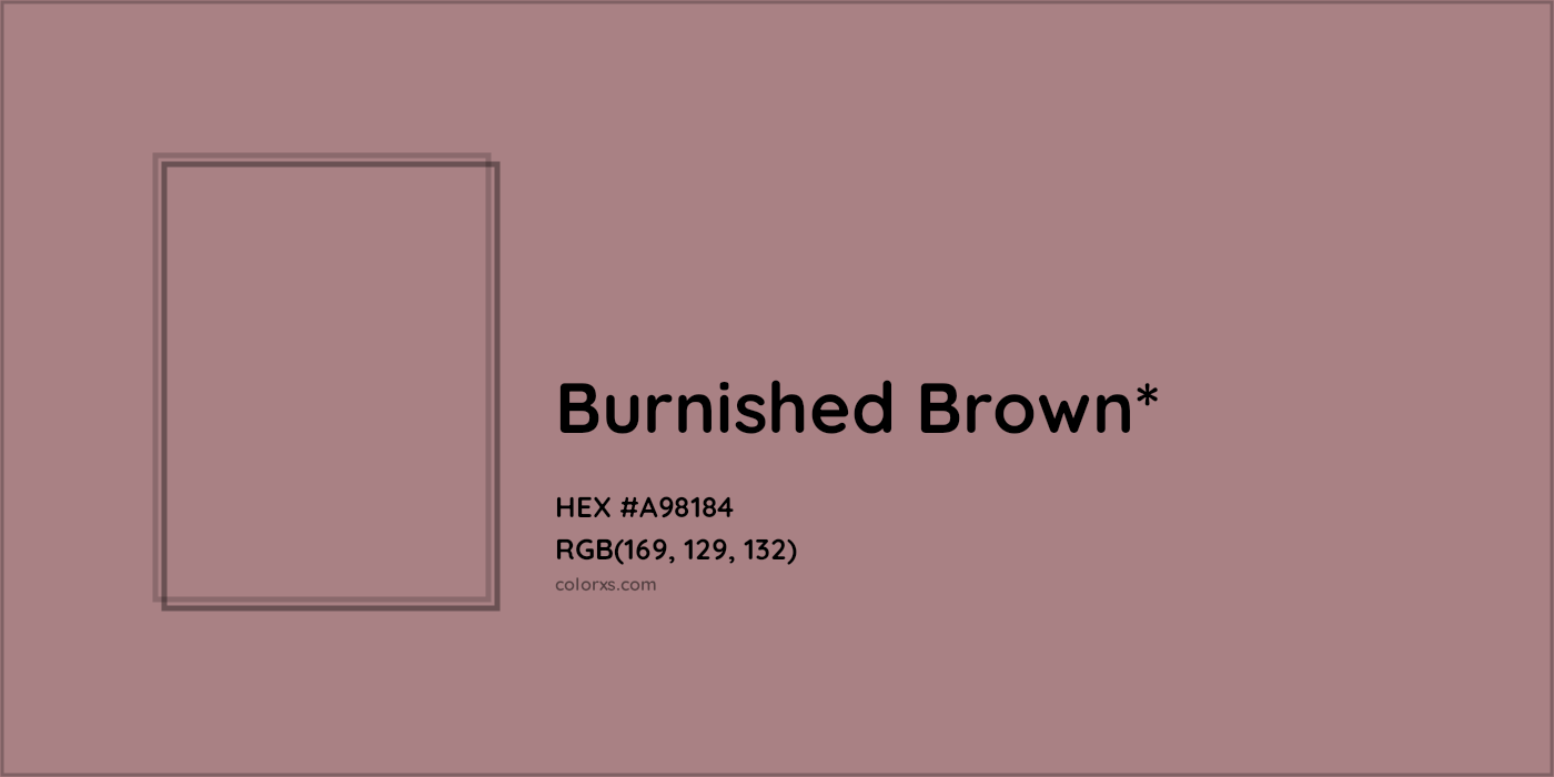 HEX #A98184 Color Name, Color Code, Palettes, Similar Paints, Images