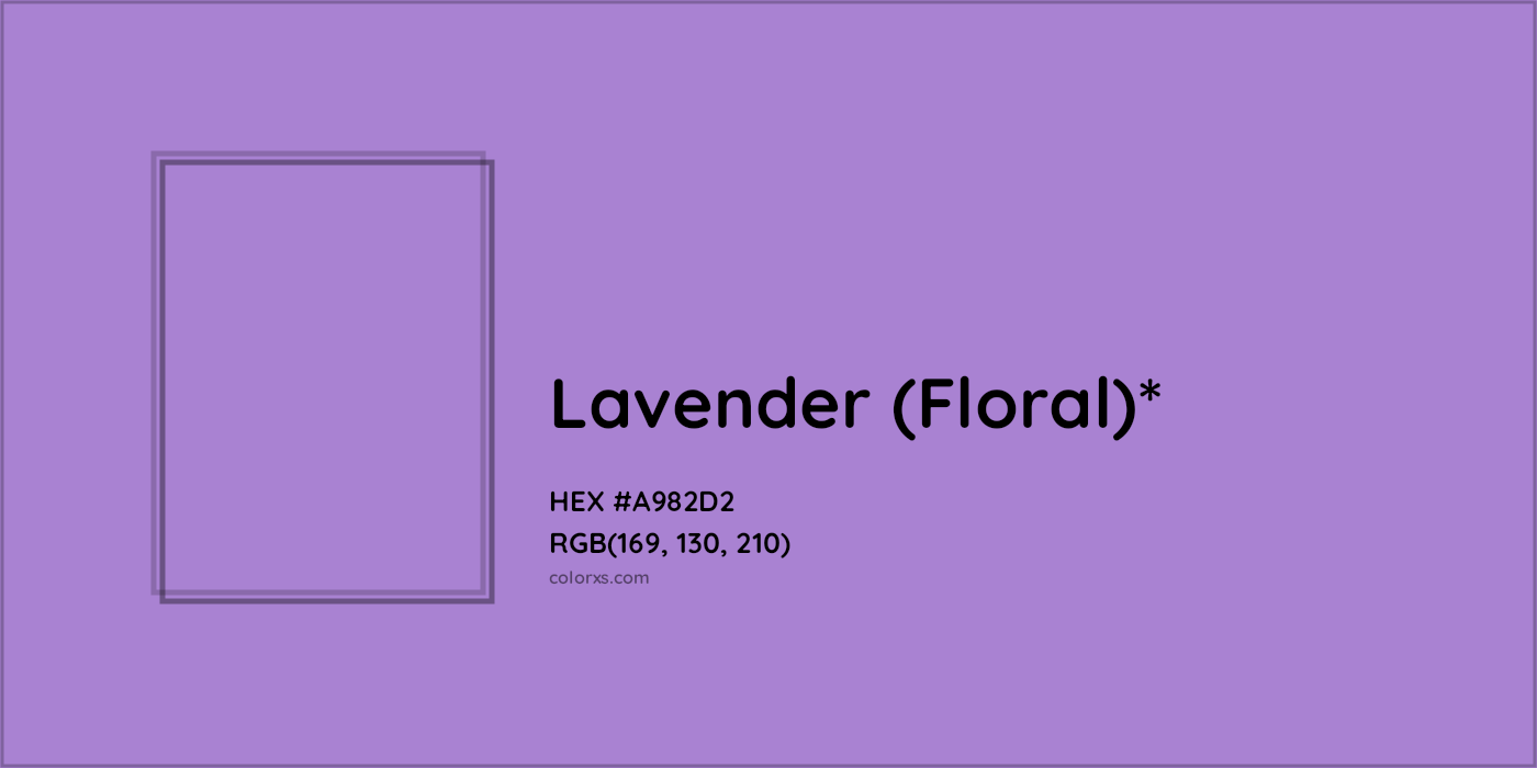 HEX #A982D2 Color Name, Color Code, Palettes, Similar Paints, Images