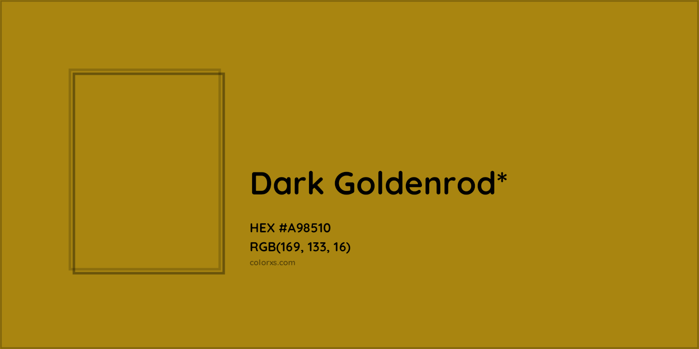 HEX #A98510 Color Name, Color Code, Palettes, Similar Paints, Images
