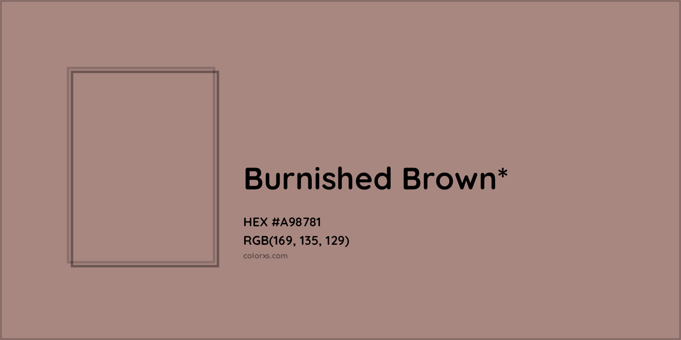 HEX #A98781 Color Name, Color Code, Palettes, Similar Paints, Images