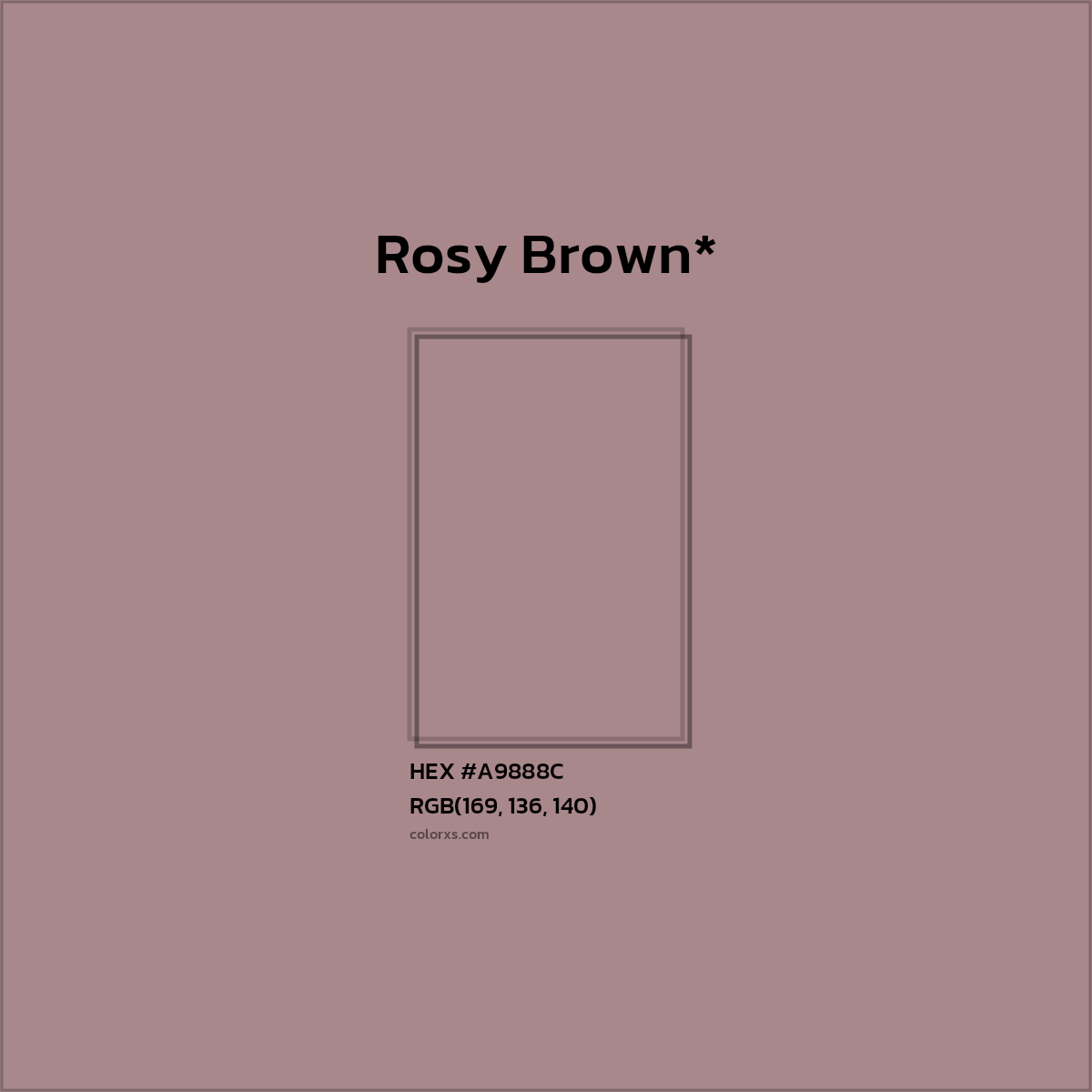 HEX #A9888C Color Name, Color Code, Palettes, Similar Paints, Images