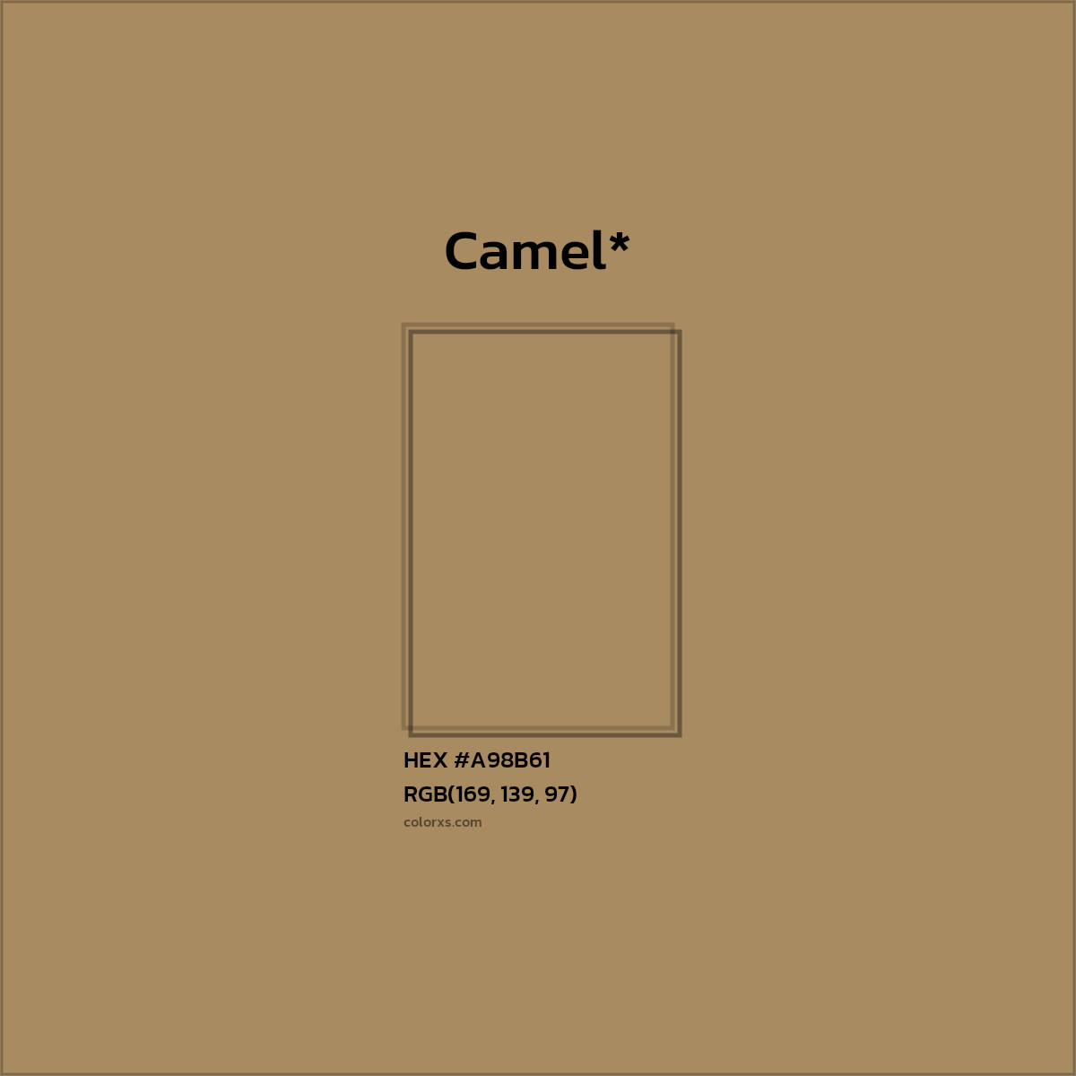 HEX #A98B61 Color Name, Color Code, Palettes, Similar Paints, Images