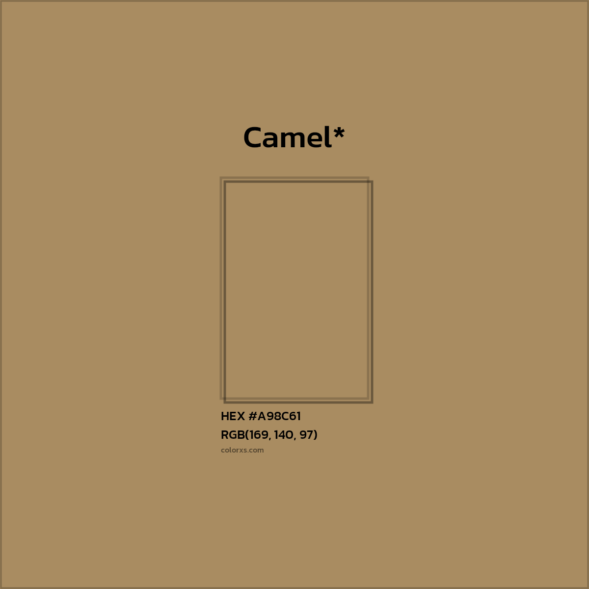 HEX #A98C61 Color Name, Color Code, Palettes, Similar Paints, Images