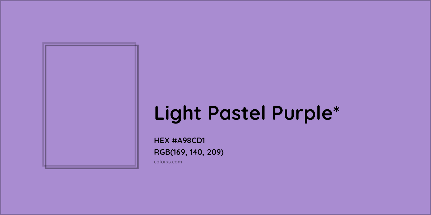 HEX #A98CD1 Color Name, Color Code, Palettes, Similar Paints, Images