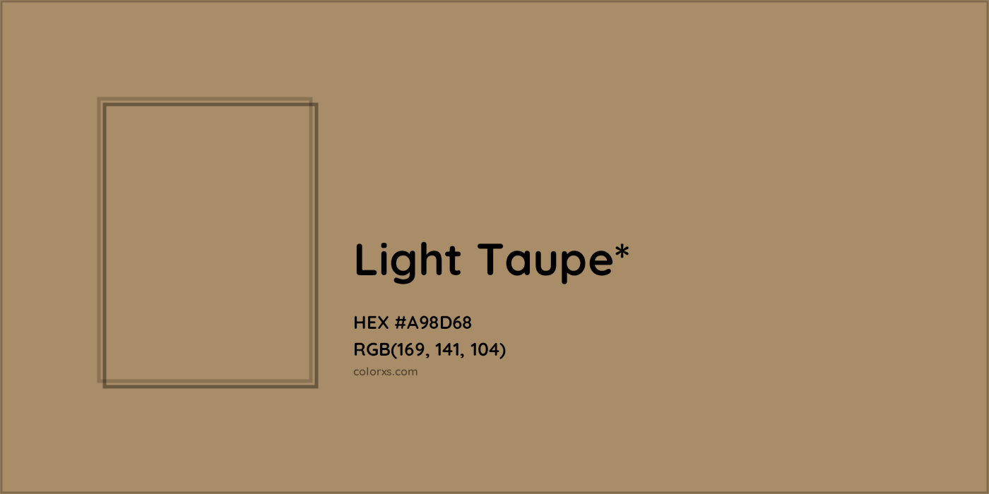 HEX #A98D68 Color Name, Color Code, Palettes, Similar Paints, Images