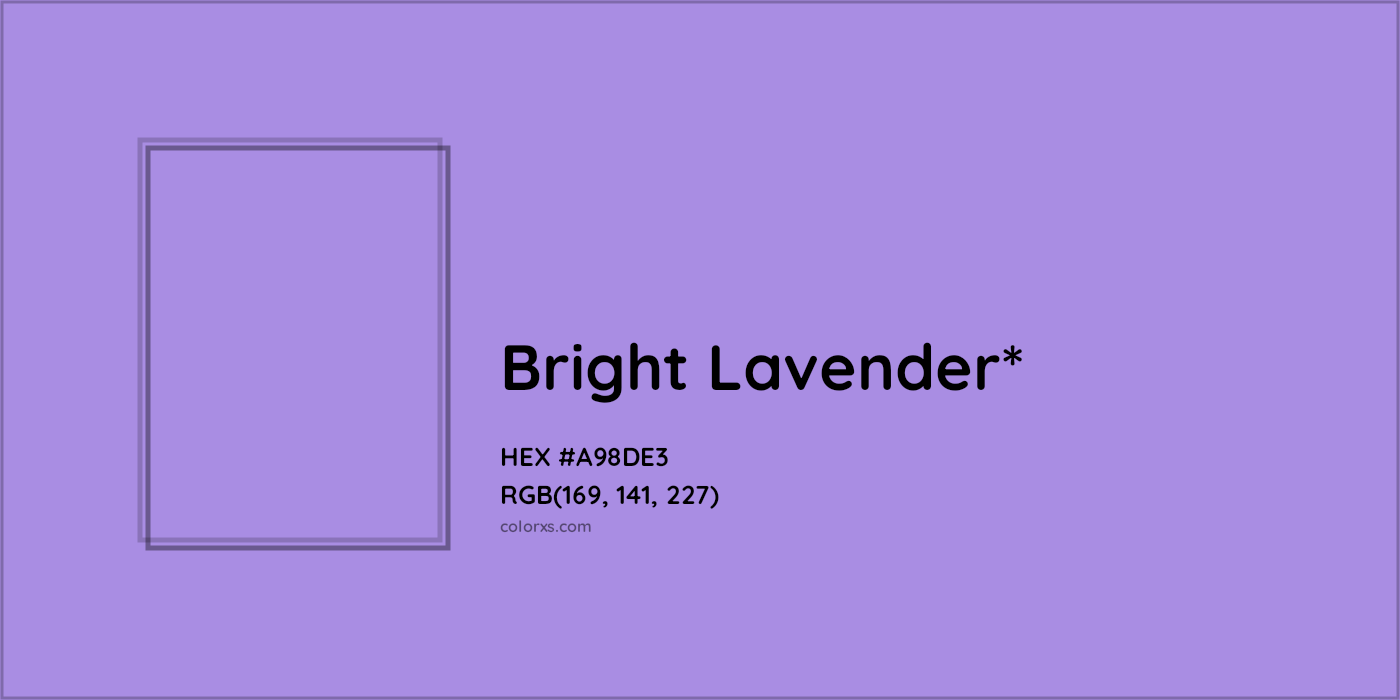 HEX #A98DE3 Color Name, Color Code, Palettes, Similar Paints, Images