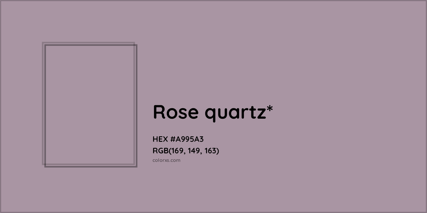 HEX #A995A3 Color Name, Color Code, Palettes, Similar Paints, Images