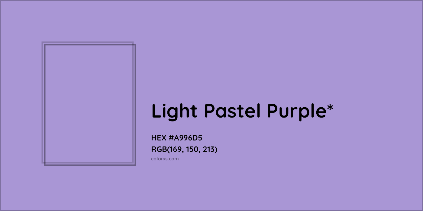 HEX #A996D5 Color Name, Color Code, Palettes, Similar Paints, Images