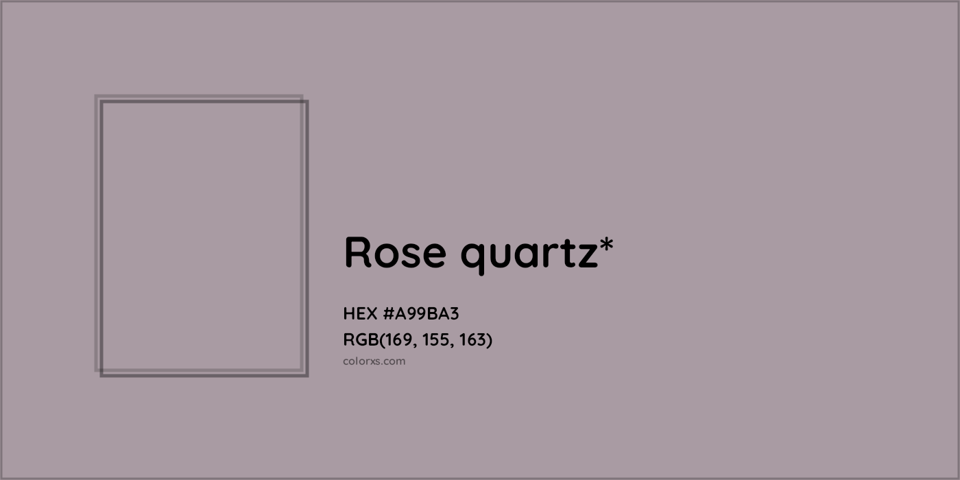 HEX #A99BA3 Color Name, Color Code, Palettes, Similar Paints, Images