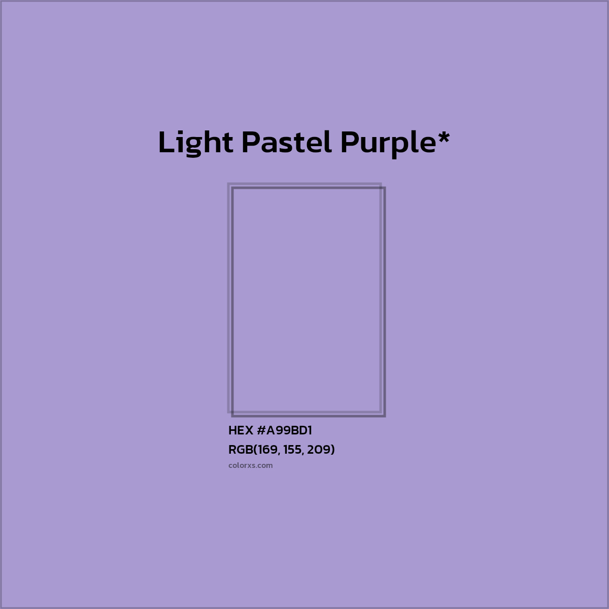 HEX #A99BD1 Color Name, Color Code, Palettes, Similar Paints, Images