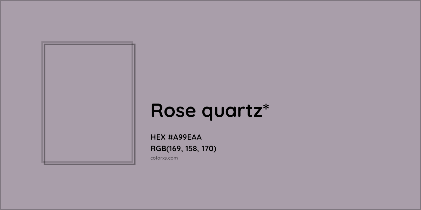 HEX #A99EAA Color Name, Color Code, Palettes, Similar Paints, Images