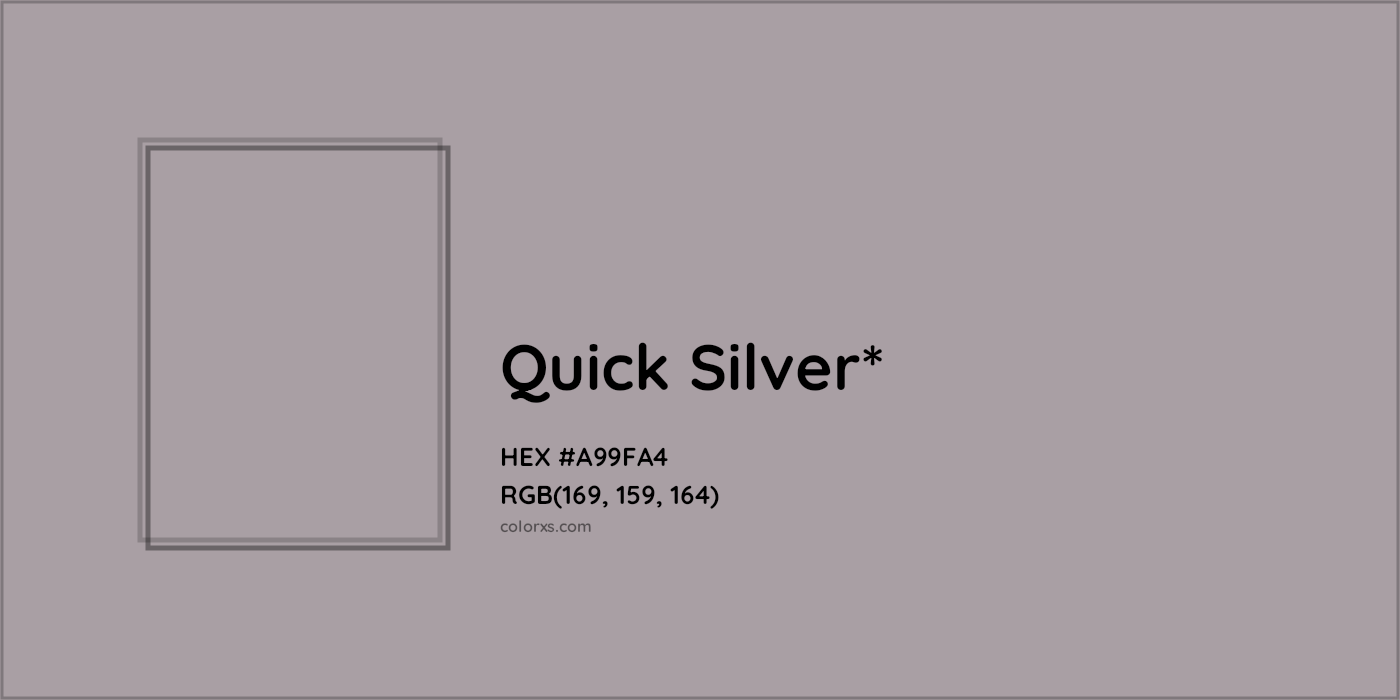 HEX #A99FA4 Color Name, Color Code, Palettes, Similar Paints, Images