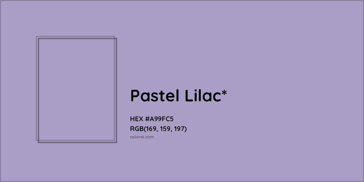 HEX #A99FC5 Color Name, Color Code, Palettes, Similar Paints, Images