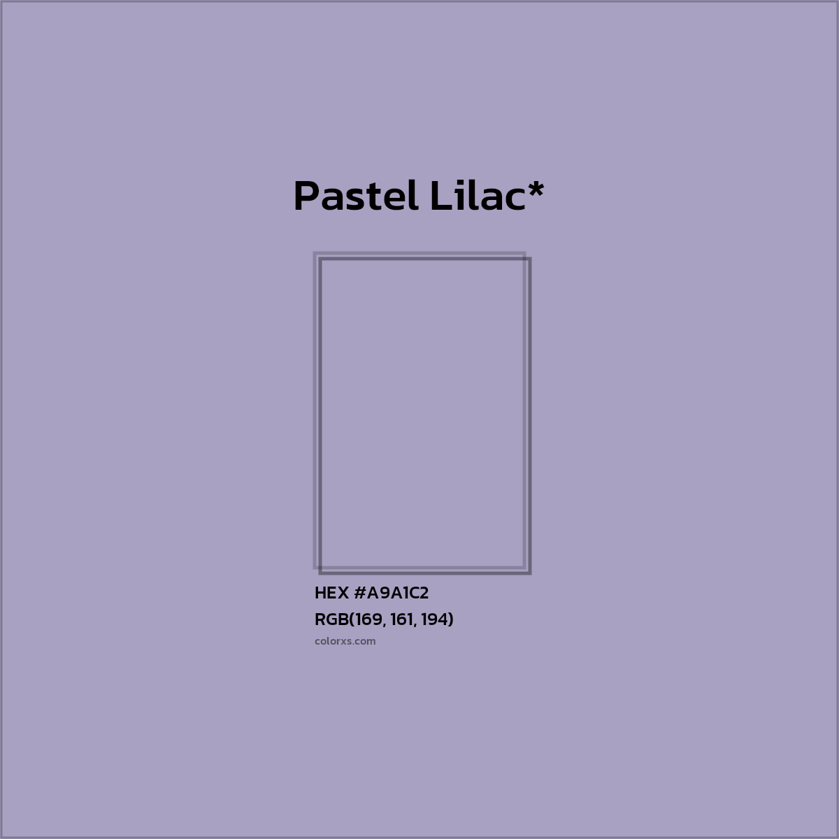 HEX #A9A1C2 Color Name, Color Code, Palettes, Similar Paints, Images
