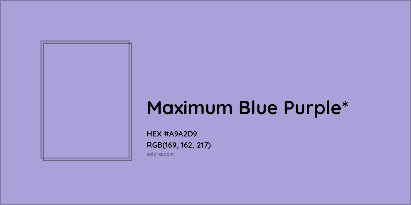 HEX #A9A2D9 Color Name, Color Code, Palettes, Similar Paints, Images
