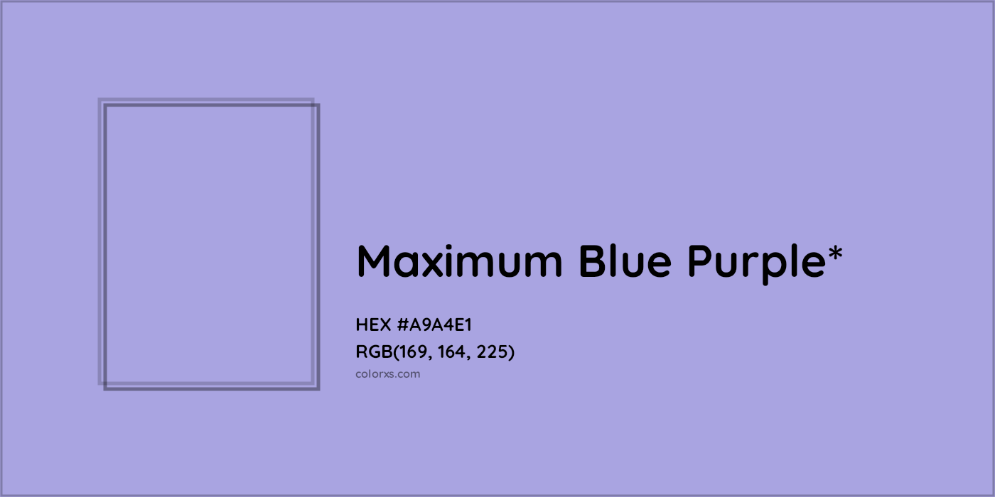 HEX #A9A4E1 Color Name, Color Code, Palettes, Similar Paints, Images