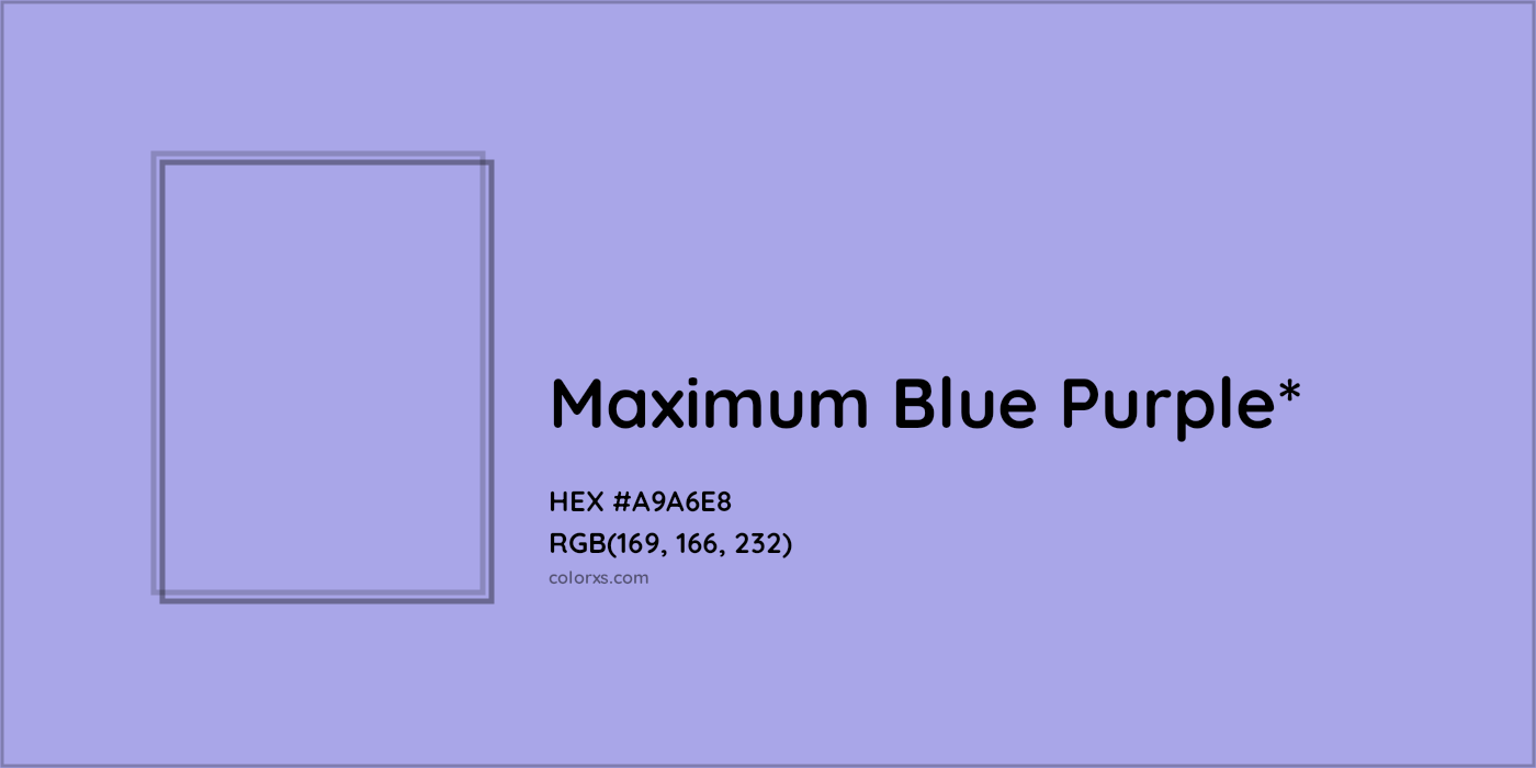 HEX #A9A6E8 Color Name, Color Code, Palettes, Similar Paints, Images