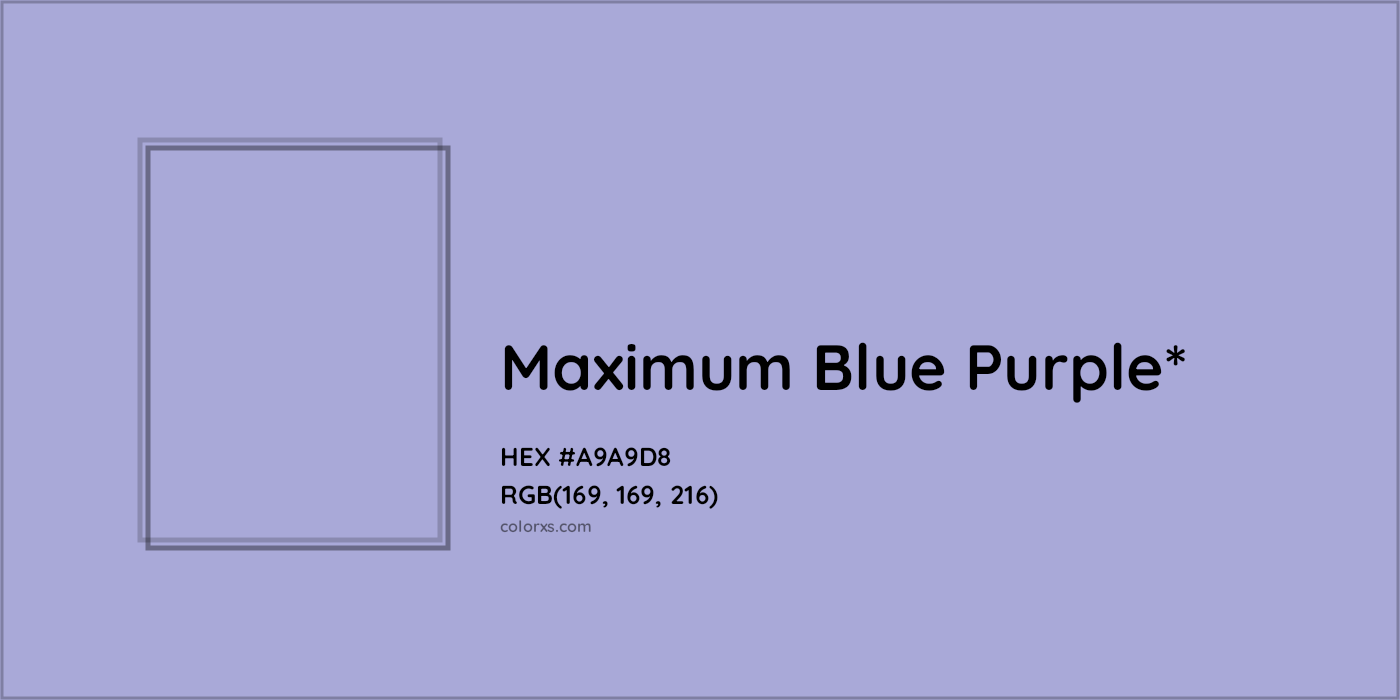 HEX #A9A9D8 Color Name, Color Code, Palettes, Similar Paints, Images
