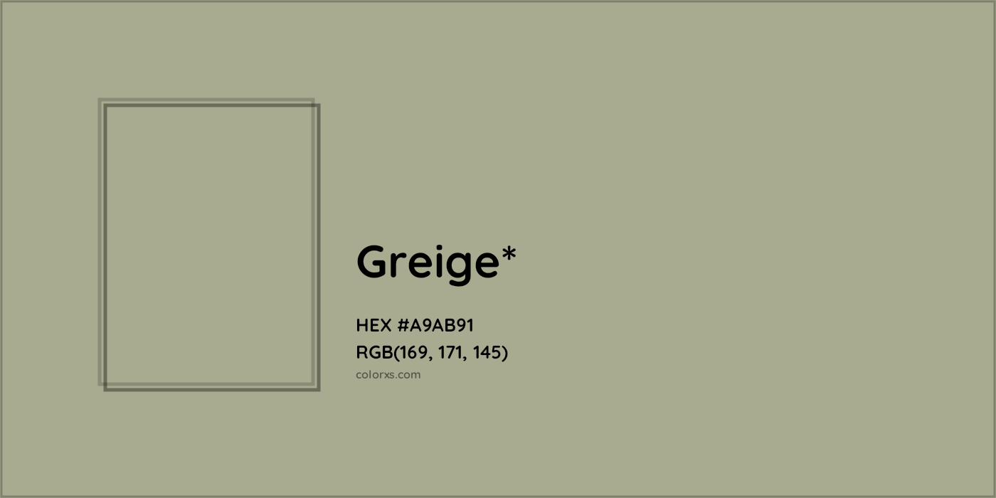HEX #A9AB91 Color Name, Color Code, Palettes, Similar Paints, Images