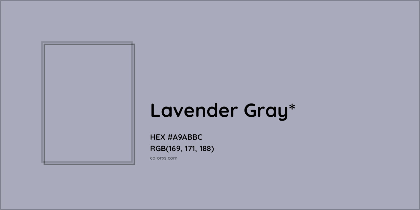 HEX #A9ABBC Color Name, Color Code, Palettes, Similar Paints, Images