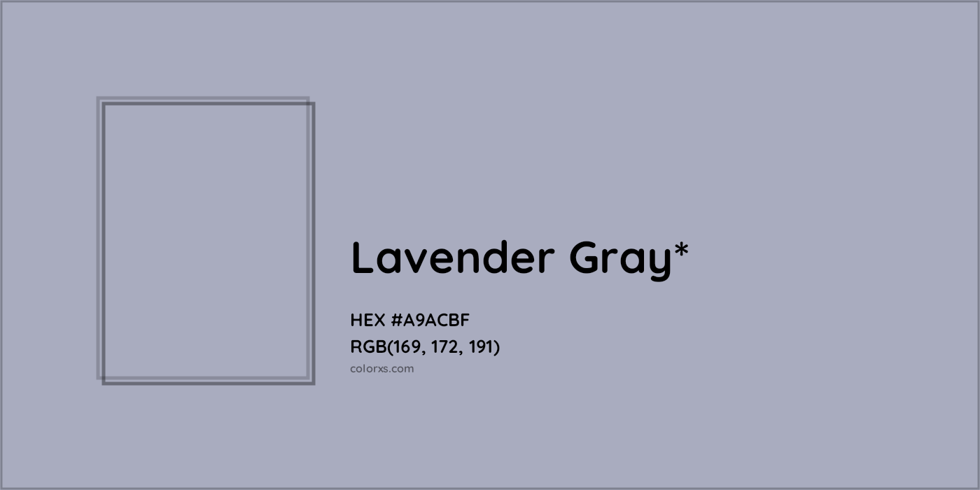 HEX #A9ACBF Color Name, Color Code, Palettes, Similar Paints, Images