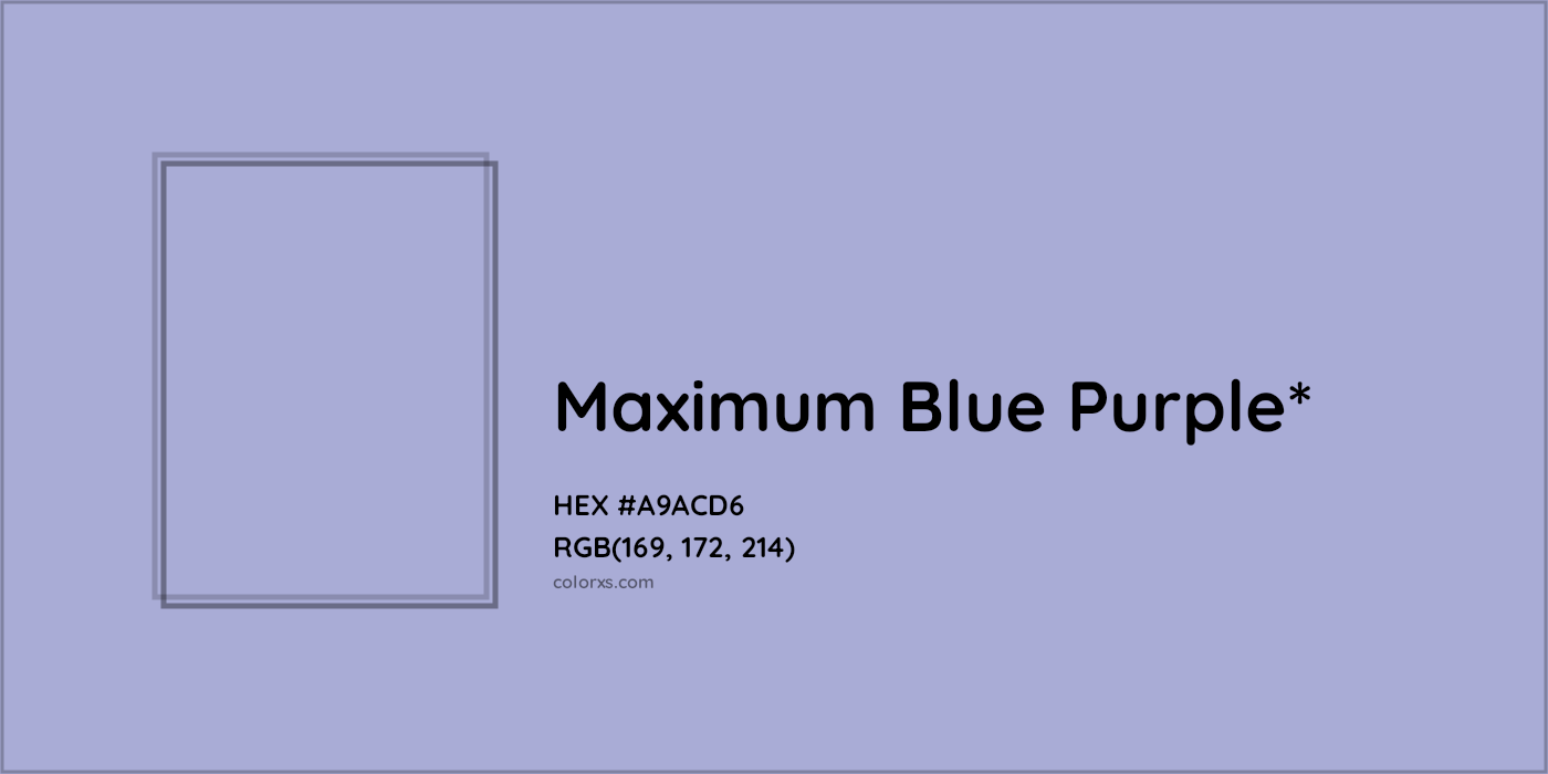 HEX #A9ACD6 Color Name, Color Code, Palettes, Similar Paints, Images