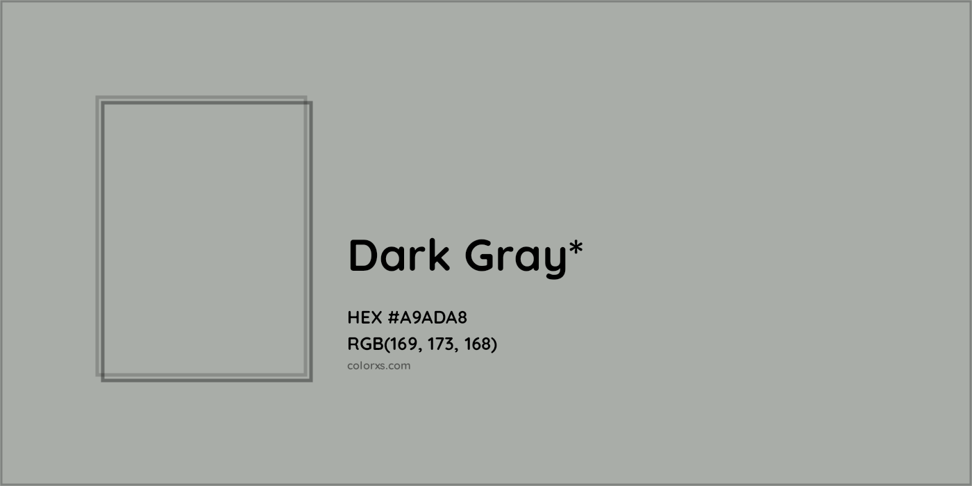 HEX #A9ADA8 Color Name, Color Code, Palettes, Similar Paints, Images