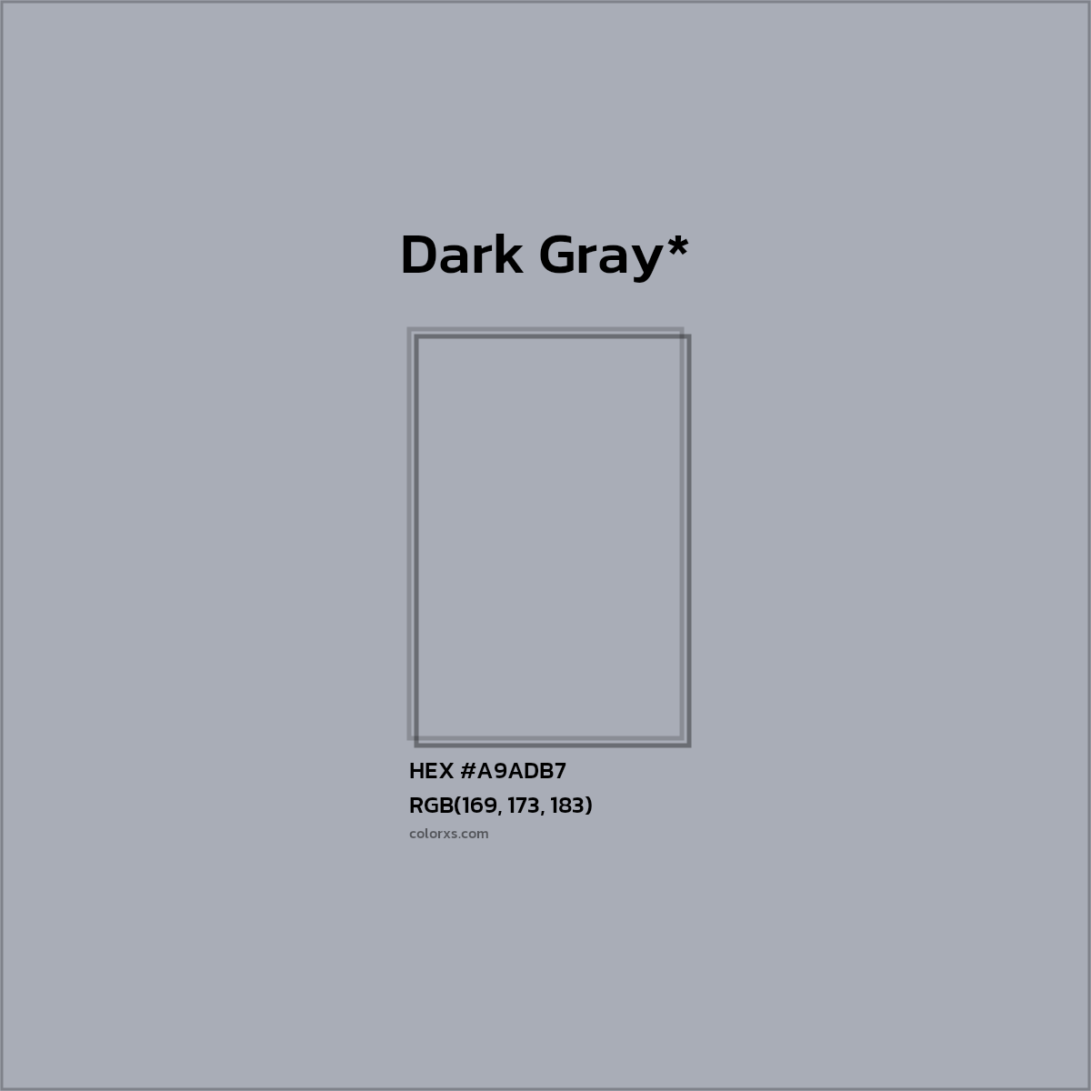 HEX #A9ADB7 Color Name, Color Code, Palettes, Similar Paints, Images